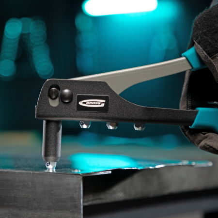 Заклепочник 258 мм, заклепки 2.4-4.8 мм Gross цена