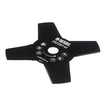 Диск для триммера, 230 х 25.4 мм, толщина 1.6 мм, 4 лезвия Denzel цена