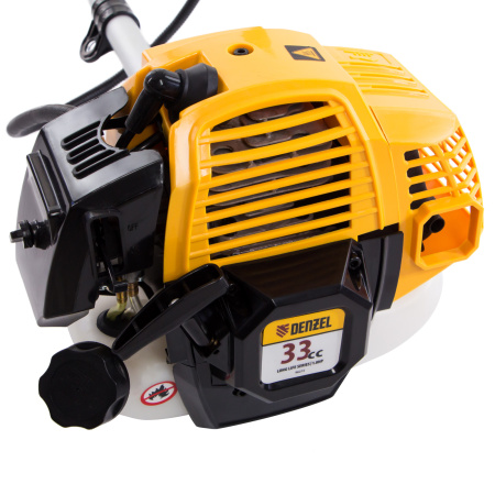 Триммер бензиновый DR-33S, 33 см3, разъемная штанга, состоит из 2 частей Denzel цена