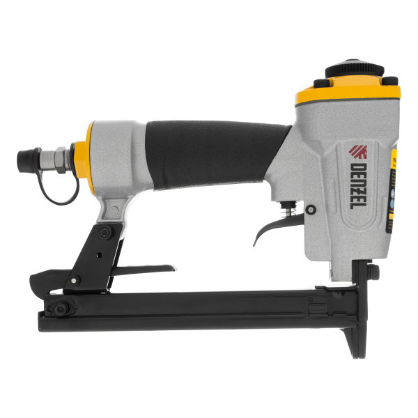 Степлер пневматический PS8016 для прямоугольных скоб 21GA от 6 до 16 мм Denzel цена