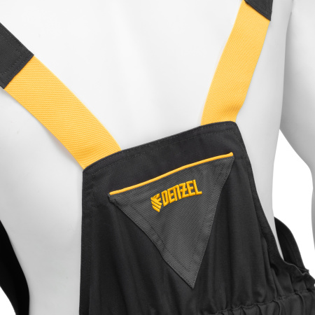 Полукомбинезон профессиональный рабочий, 65% полиэстер 35% хлопок, XL Denzel