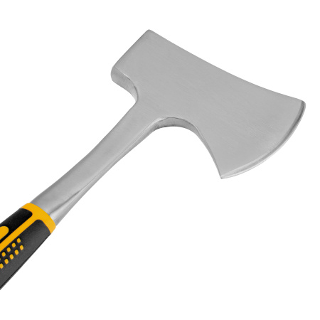 Топор цельнометаллический, 800 г, двухкомпонентная обрезиненная рукоятка, прямой хват Denzel цена