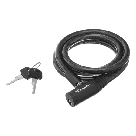 Замок тросовый универсальный, 10 х 1200 мм Matrix цена