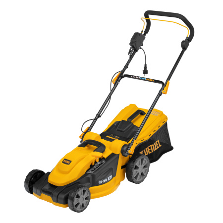 Газонокосилка электрическая GM-1800, 1800 Вт, шир. 38 см, 6 уров., травосб. 40 л. Denzel цена