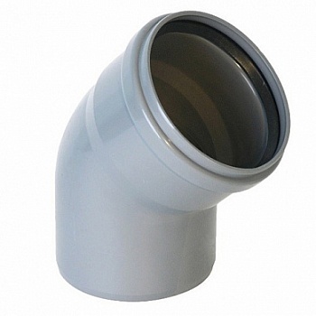 Отвод ПП 110х45 для внутренней канализации ПОЛИТЭК