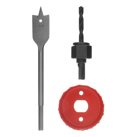 Набор для установки врезных замков, 22 мм х 54 мм, перовое сверло, кольцевая пила Matrix