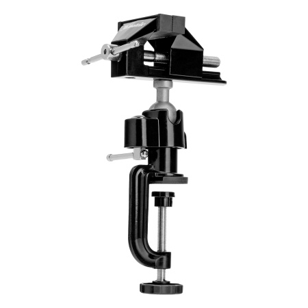 Тиски настольные, многофункциональные, сменная насадка, хомут для дрели, шарнирный механизм, 70 мм Matrix