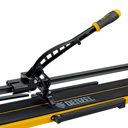 Плиткорез рельсовый 1200х16мм, каретка на подш., стальная станина, усил. рукоятка-пенал Denzel цена
