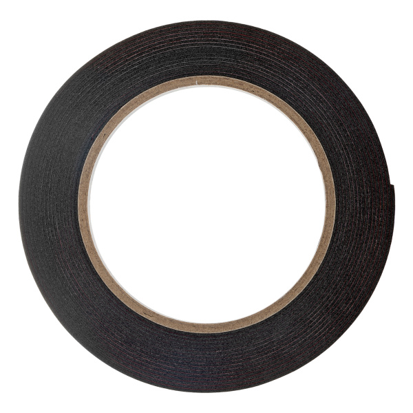 Лента клейкая на вспененной основе усиленная, двусторонняя, черная, 19 мм х 5 м Matrix цена
