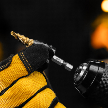 Сверло ступенчатое 4-6-8-10-12-14-16-18-20 мм, Р6М5, 6-гр. хвостовик Denzel