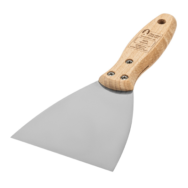Шпательная лопатка из нержавеющей стали, 100 мм, буковая рукоятка, EFP Matrix цена