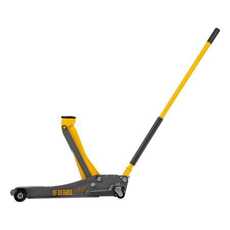 Домкрат гидравлический подкатной, 3,8 т, 110-580 мм, быстрый подъем, низкий подхват, проф. Denzel цена