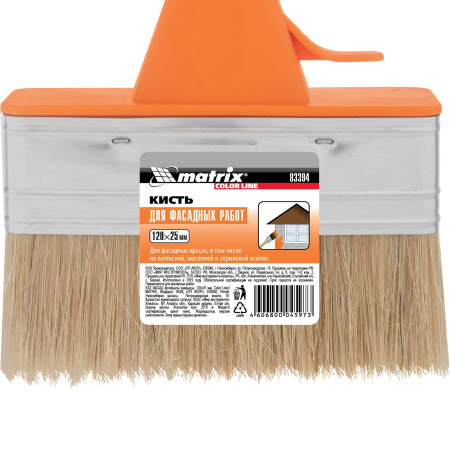 Кисть плоская "Фасад" Color Line 120 х 25 мм Matrix цена