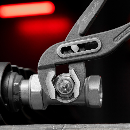 Клещи переставные 250 мм, хром-ванадий, обливные рукоятки Matrix