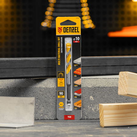 Сверло универсальное, Multi cut, 10 мм Denzel