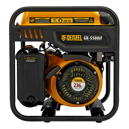 Генератор инверторный GK-5500iF, 5,5 кВт, 230 В, ручной старт DENZEL