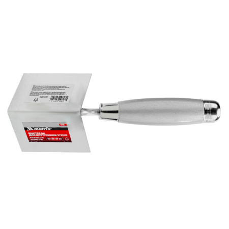 Мастерок из нержавеющей стали, 80 х 60 х 60 мм, для внутренних углов, деревянная ручка Matrix цена