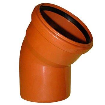 Отвод для наружной канализации Ф 110 х 15