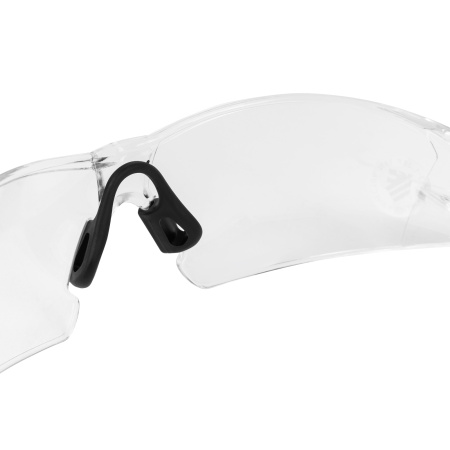 Очки защитные открытые, поликарбонатные, прозрачная линза, 2х комп.дужки Denzel цена