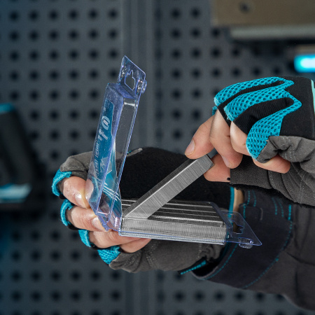 Скобы, 12 мм, для мебельного степлера, усиленные, тип 53, 1000 шт Gross цена