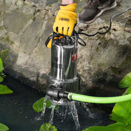 Дренажный насос DPL800X, 800 Вт, подъем 7 м, 16500 л/ч Denzel