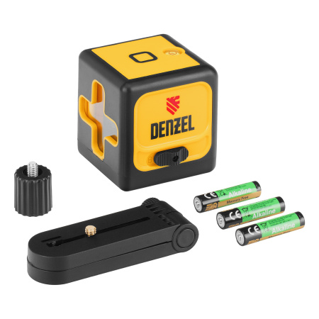 Лазерный уровень DQB, 30 м, зеленый луч, батарейки, сумка Denzel цена