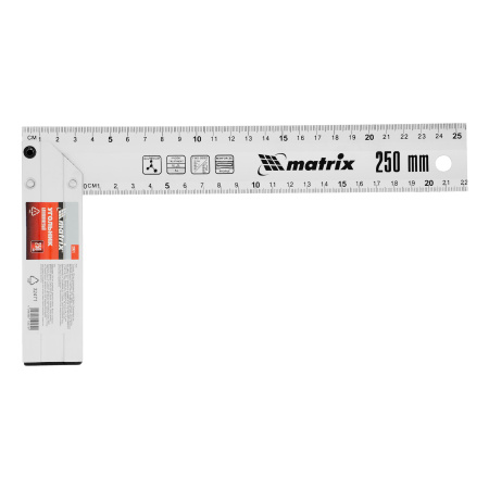 Угольник, 250 мм, алюминиевый, литой Matrix цена