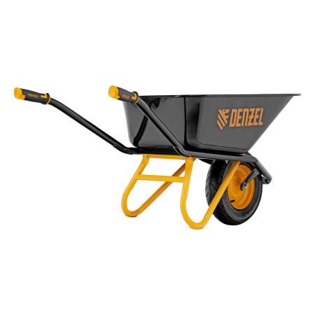 Тачка строительная, усиленная, объем 120 л, 220 кг, колесо 16х4.00-8 Denzel цена