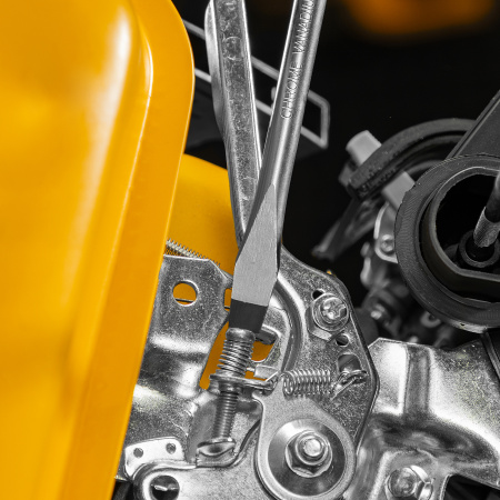 Отвертка SL8x150 мм, CrV, трехкомпонентная рукоятка Denzel