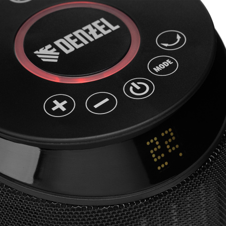 Тепловентилятор керамический DTFC-2000X, 2 кВт, wi-fi, пульт, динамик, вращение, 3 реж. Denzel