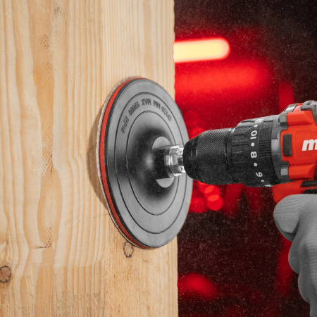 Круг абразивный на ворсовой подложке под "липучку", перфорированный, P 180, 125 мм, 5 шт Matrix