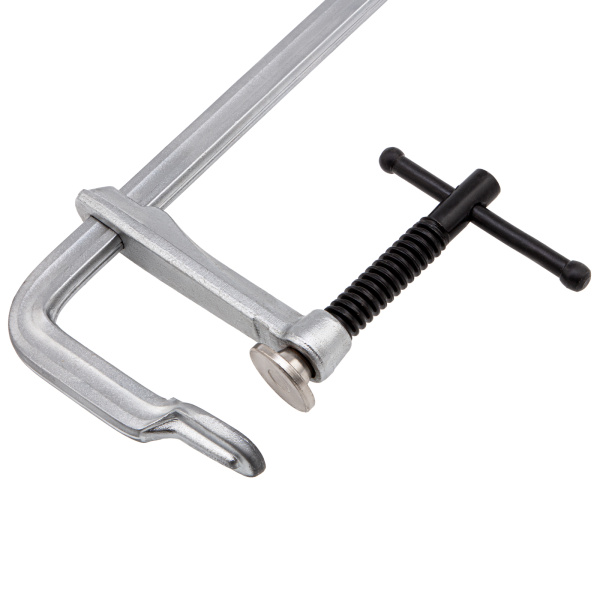 Струбцина F-образная, 100x600мм, кованая Denzel цена