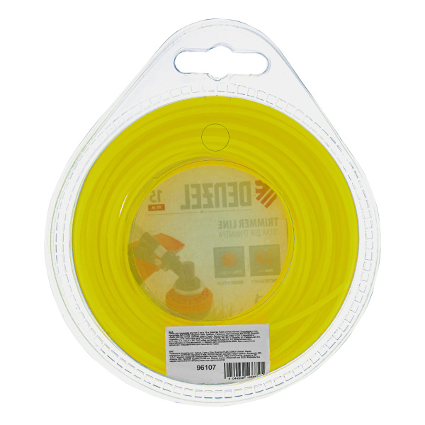 Леска для триммера, круглая 2 мм х 15 м, блистер Flex cord Denzel цена