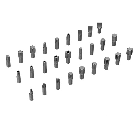 Набор инструментов, 1/2", 1/4", CrV, S2, пластиковый кейс, 194 предмета Denzel