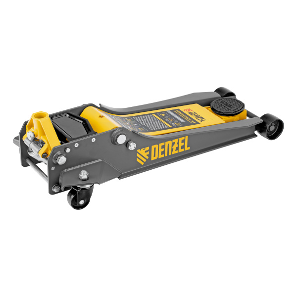 Домкрат гидравлический подкатной, 3 т, 85-610 мм, быстрый подъем, низ. подхват, проф, SUV Denzel цена