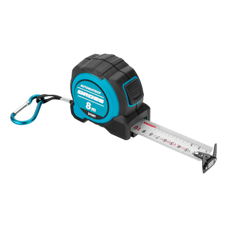 Рулетка "Automatisch", 8 м х 32 мм, нейлон, магнит, двустор. разметка, антиизлом, автоcтоп Gross цена
