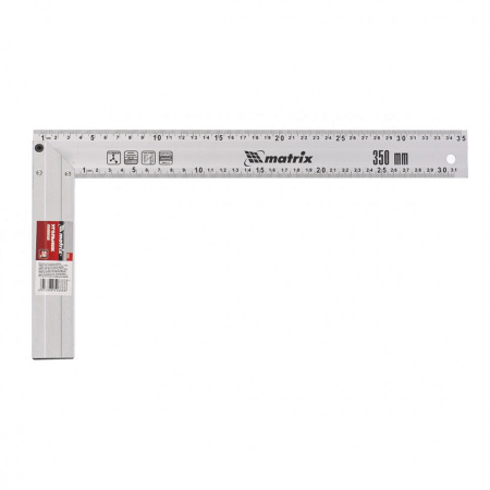 Угольник, 350 мм, алюминиевый, литой Matrix цена