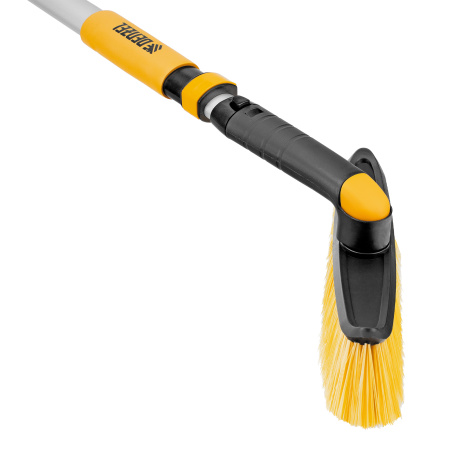 Щетка-сметка со скребком, телескоп, поворотная голова, 750-1120 мм Denzel цена