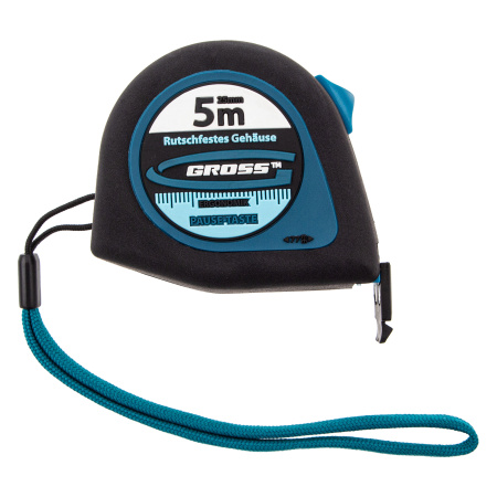 Рулетка "Ergonomisch",5 м x 25 мм,магнитный обрезиненный зацеп Gross цена