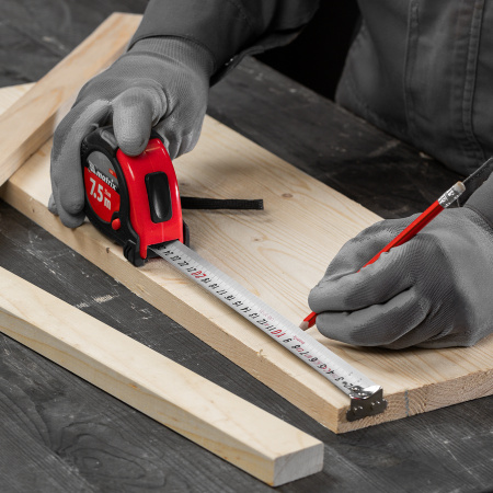 Рулетка Status Magnet fixation,7,5 м х 25 мм,обрезиненный корпус,зацеп с магнитом Matrix цена