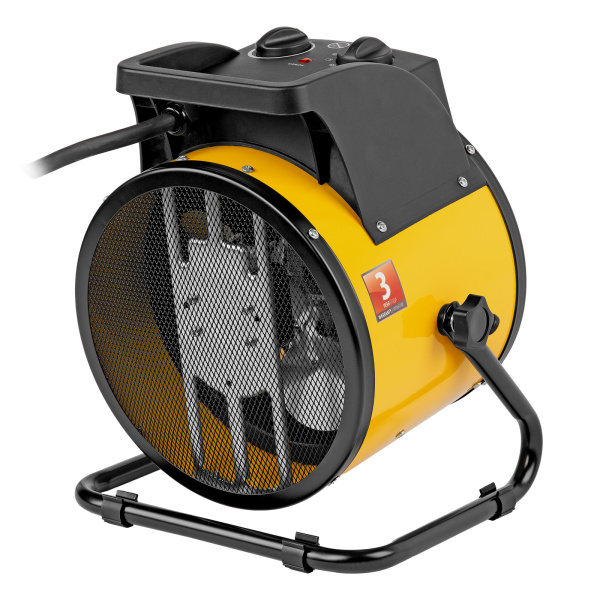 Тепловая пушка, керамический нагреватель (тепловентилятор) DHC 5-400, 230 В, 0.04/3/5 кВт Denzel