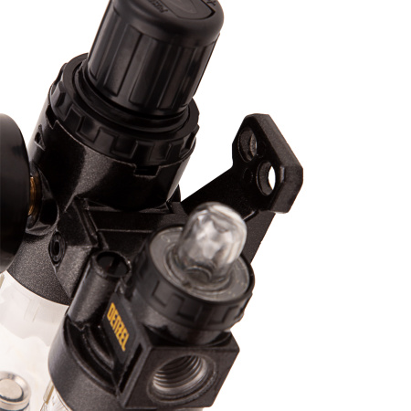 Блок подготовки воздуха регулятор-фильтр-лубрикатор FLR1500, 10 бар, 1500 л/мин, 1/4" Denzel цена