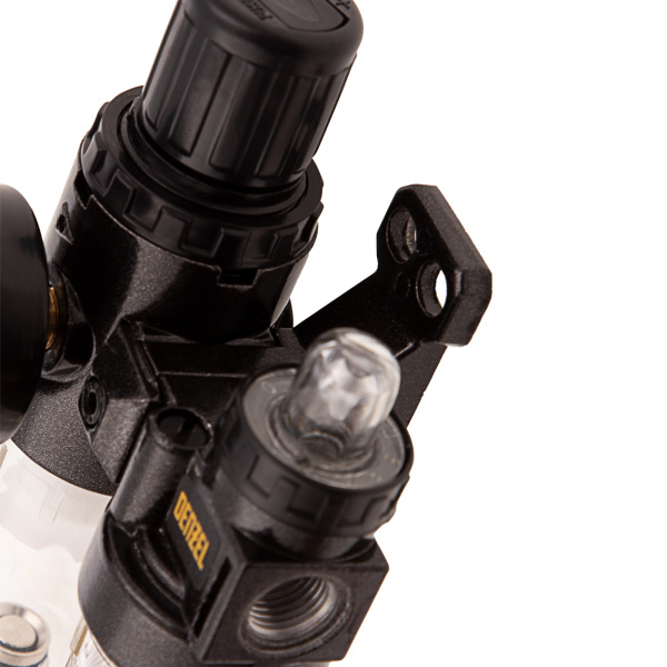 Блок подготовки воздуха регулятор-фильтр-лубрикатор FLR1500, 10 бар, 1500 л/мин, 1/4" Denzel цена