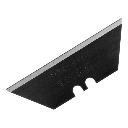 Лезвия, 19 мм, сталь SK5 - 0,6 мм, трапециевидные, 5 штук Denzel