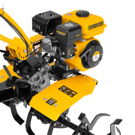 Мотоблок DPT-170SB, 7 л.с., ремен.сцеп, фрез 3х4, ШОМ, без колес, передачи 2В/1Н Denzel