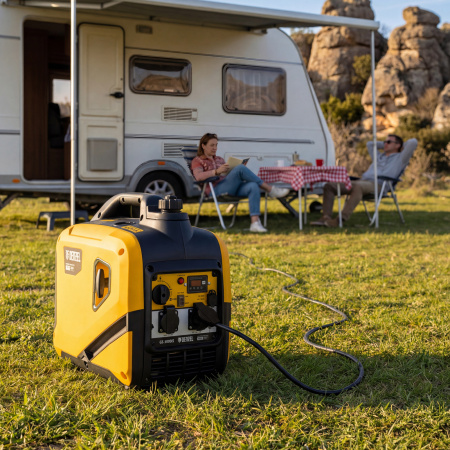 Генератор инверторный GS-3000iS, 3,0 кВт, 230 В, закрытый корпус, ручной старт DENZEL