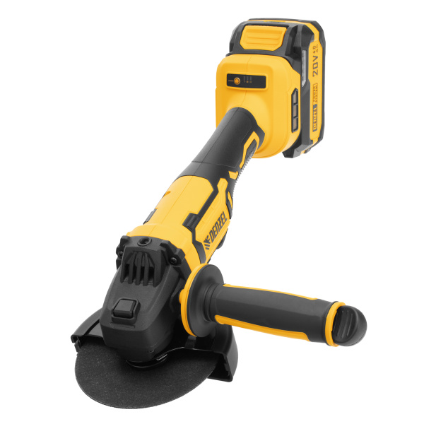 Машина шлифовальная угловая аккумуляторная бесщет. AGH-BL-20-125, Li-Ion, 20 В// Denzel