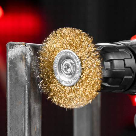 Набор щеток для дрели, 6 шт, 5 плоских 40-50-65-75-100 мм + 1 "чашка" 50 мм, со шпильками Matrix