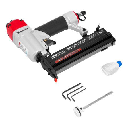 Нейлер-степлер пневматический 2 в 1, гвозди 18GA длина 10-50 мм, скобы 18GA длина 25-40 мм Matrix цена