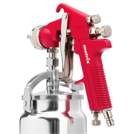 Краскораспылитель HP пневмат. с нижним бачком V= 1 л, сопло диаметром 1.8 мм Matrix цена